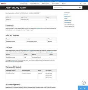 Adobe Media Encoderに脆弱性、最新版がリリース