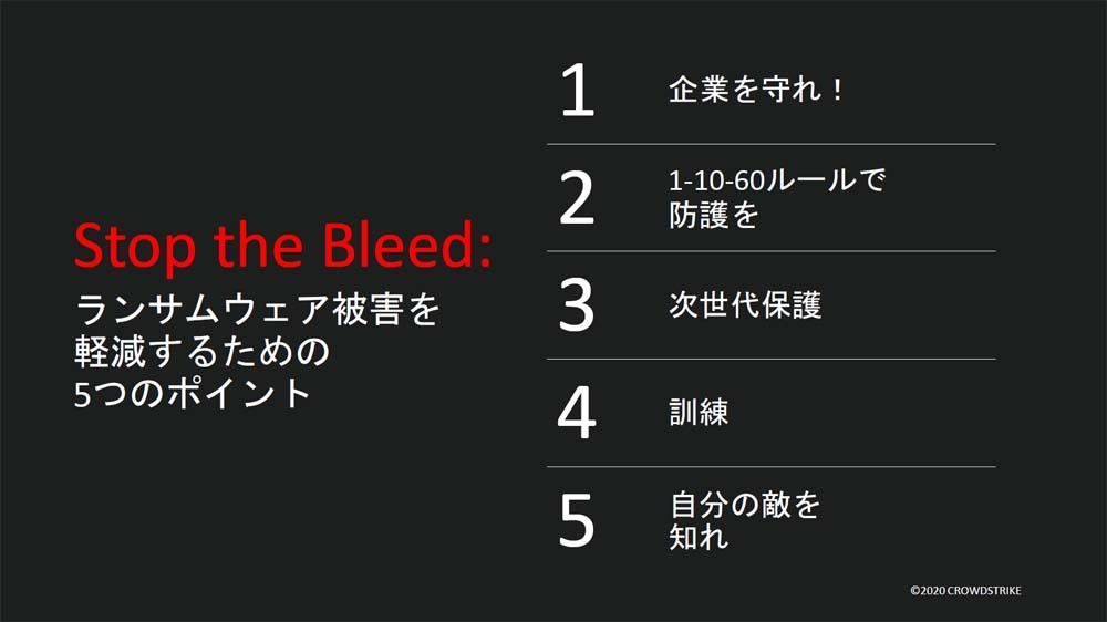 ランサムウェアを軽減するためのポイント