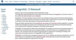 PostgreSQL 13リリース、並列バキュームやインクリメンタルソートを導入