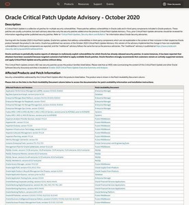 Oracleプロダクトにクリティカルパッチ、迅速にアップデートを