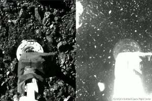 NASA探査機「オサイリス・レックス」が小惑星に着地、星の欠片の回収に成功