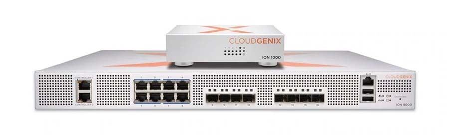 SD-WANアプライアンス「CloudGenix ION 1000」(写真上)と「CloudGenix ION 9000」