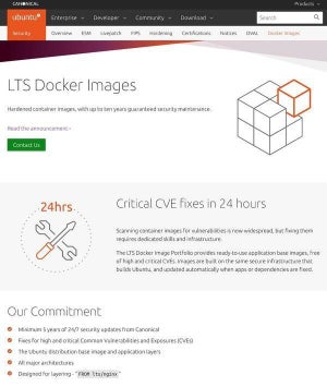 Canonical、長期メンテナンス付属のLTSイメージをDocker Hubで提供