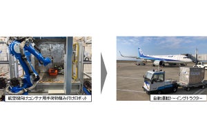 ANAと豊田自動織機が佐賀空港で空港地上支援業務の実証実験