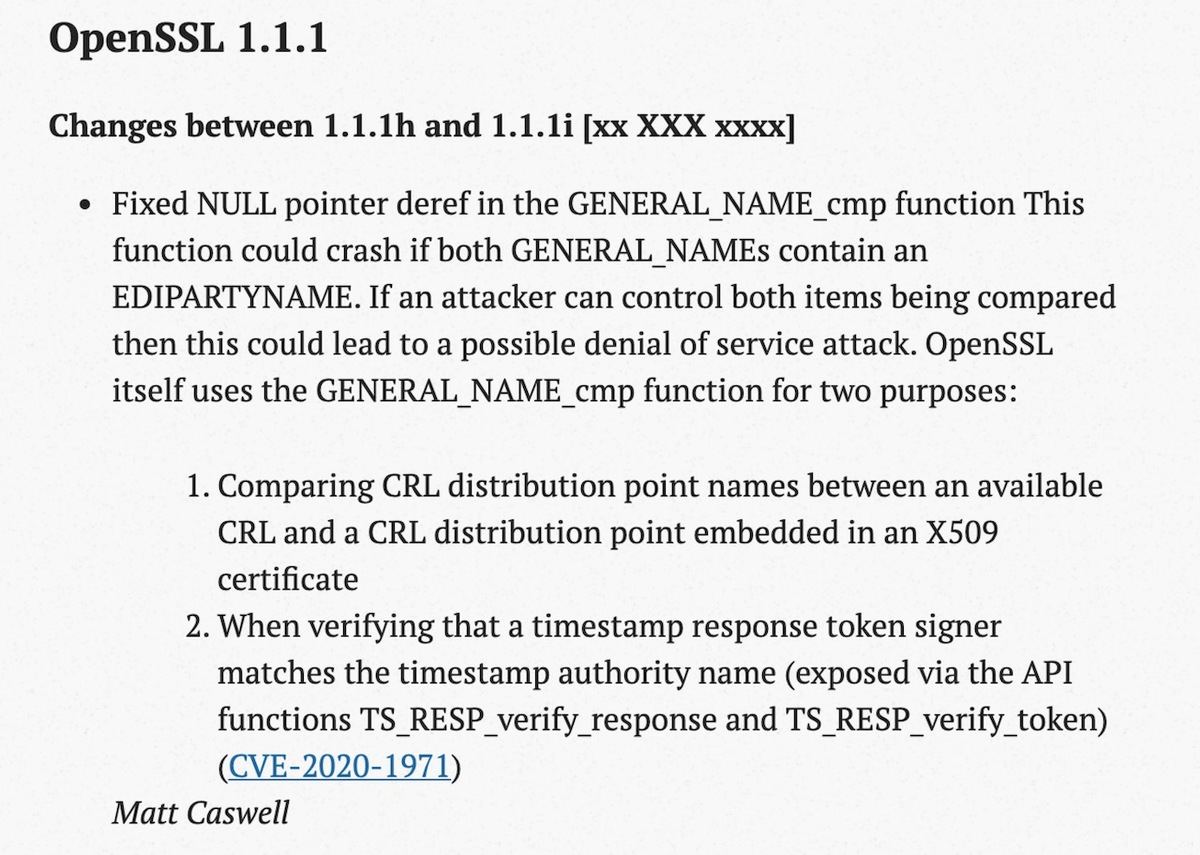 Changes between 1.1.1h and 1.1.1