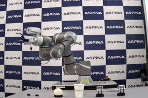 ASPINA、電動3爪ロボットハンドに把持力50Nモデルを追加