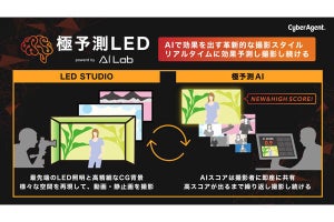 AIで広告効果を予測しながら撮影する「極予測LED」 ‐ CA