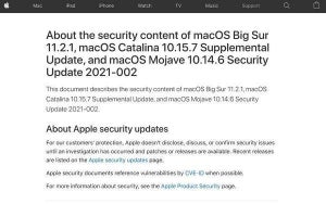 macOS Big Sur/Catalina/Mojaveに複数の脆弱性、アップデートが必要