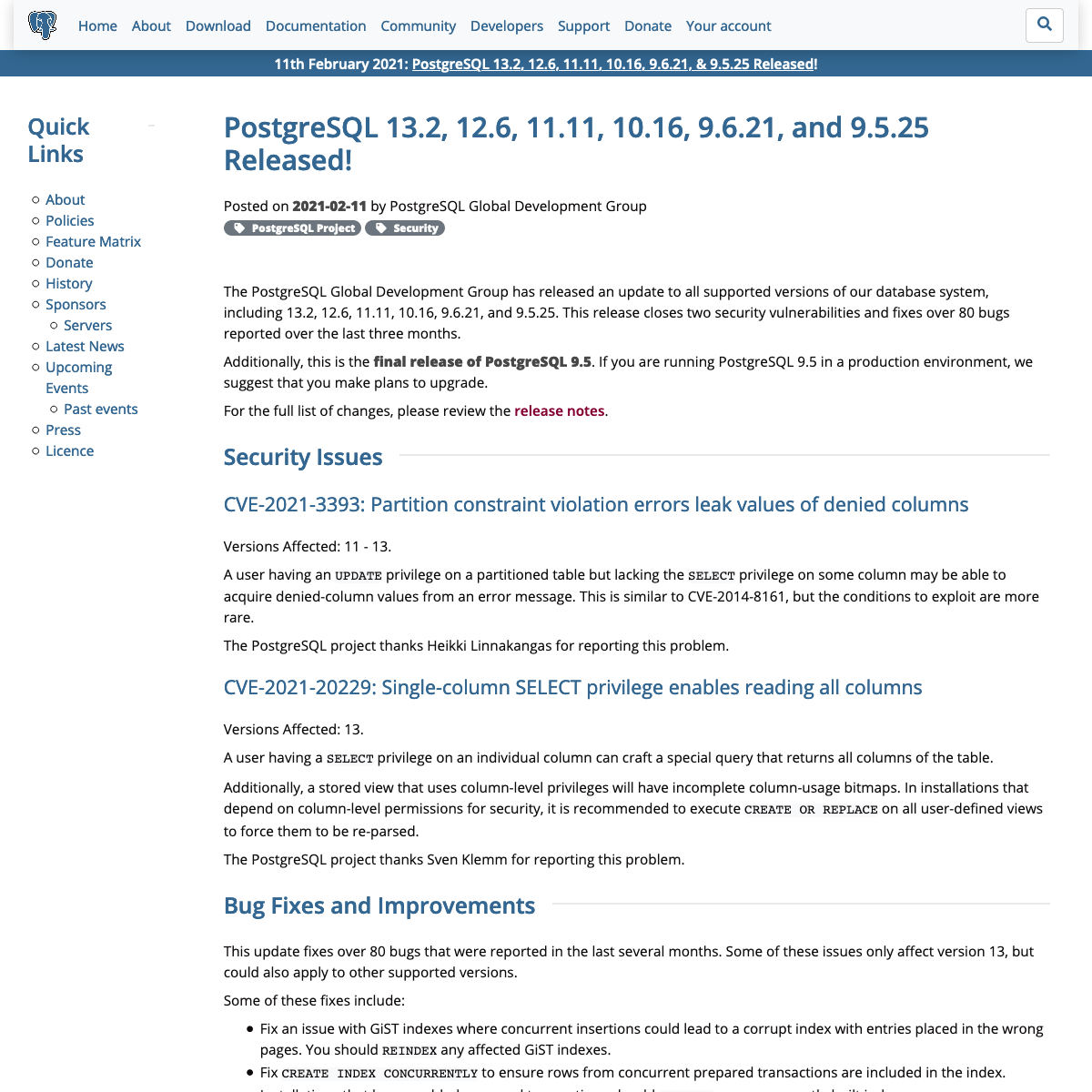 PostgreSQL - The world's most advanced open sorce database
