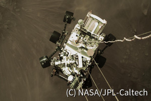 NASA、火星探査車「パーサヴィアランス」が着陸する際に撮影した動画を公開