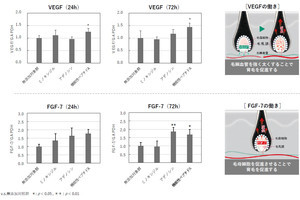 すでに活用されている機能性ペプチドに毛髪の成長促進効果を理研などが発見