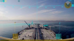 AR航海情報表示システムに安全境界線自動表示機能