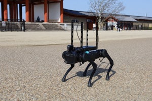AI×四足歩行ロボットでスマート化、平城京で見た未来の公園管理の在り方