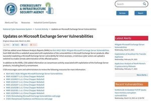 Exchange Serverの脆弱性に関する7件のマルウェア分析レポート公開 - CISA