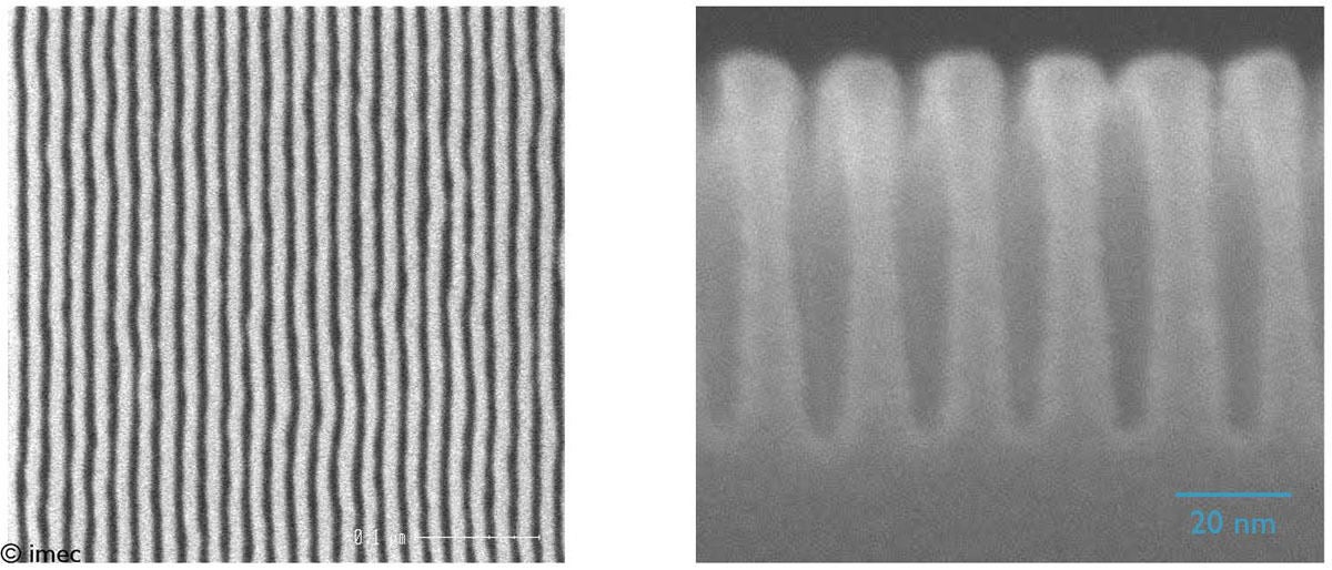 imec、複数の日本企業と協業して誘導自己組織化で18nmピッチL/S形成に