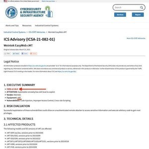 Weintek EasyWeb cMTシリーズに最高値で緊急の脆弱性、すぐにアップデートを