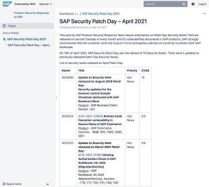 SAP、2021年4月の月例セキュリティパッチをリリース - 19件の脆弱性修正