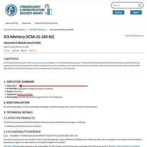 Advantech WebAccess/SCADAに管理者パスワードを変更できる脆弱性 - JPCERT/CC