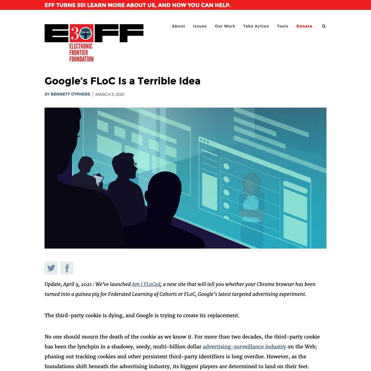 Google’s FLoC Is a Terrible Idea｜Electronic Frontier Foundation