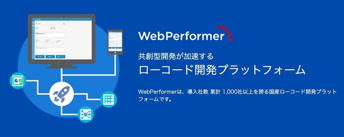 ローコード開発プラットフォーム「WebPerformer」