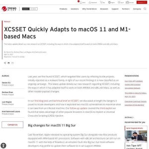 Xcodeプロジェクトで感染広げるXCSSET、M1 Macにもう対応