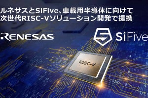ルネサスが次世代車載半導体でRISC-Vを活用へ、SiFiveがIPをライセンス供与