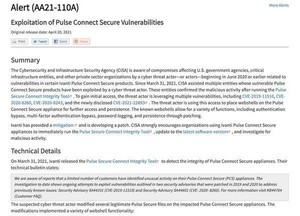 Pulse Connect Secure、ゼロデイ脆弱性突いた攻撃確認 - 緩和策実施を