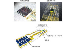 東大、薄くて柔らかい有機太陽電池を活用した皮膚貼付型光脈波センサを開発