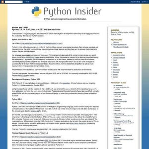 Python最新版公開、3.8系は最後の定期メンテリリース - 3.9系へ移行検討を