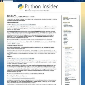 Python最新版公開、3.8系は最後の定期メンテリリース - 3.9系へ移行検討を