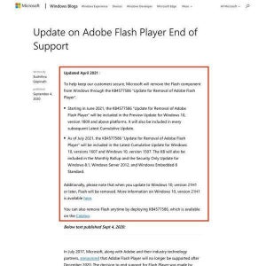 Windows 10、6月からAdobe Flash Playerの削除対象を拡大