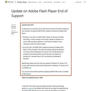 Windows 10、6月からAdobe Flash Playerの削除対象を拡大