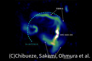 国立天文台など、ブラックホールのジェットが2方向に分かれた構造を発見