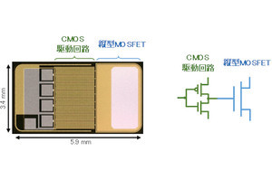 産総研、SiC縦型MOSFETとSiC CMOSの1チップ化に成功