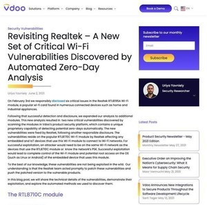 Wi-Fiチップに2つの脆弱性発見、影響受けるデバイス多数