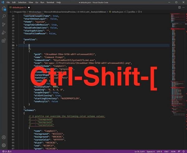 「Ctrl」＋「Shift」＋「[」コードの畳み込み