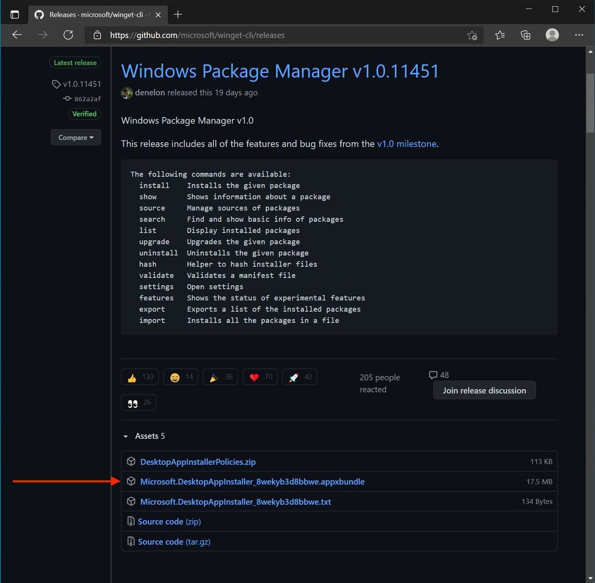 Winget (Windows Package Manager)をダウンロード