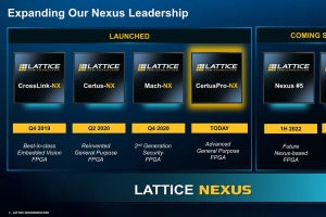 Lattice、Nexus Platformの第4弾製品「CertusPro-NX」を発表