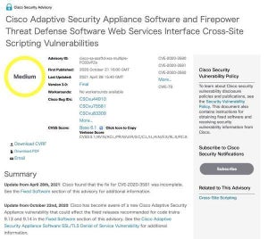 概念実証コードが公開されたCisco ASAのXSS脆弱性について警告、Tenable