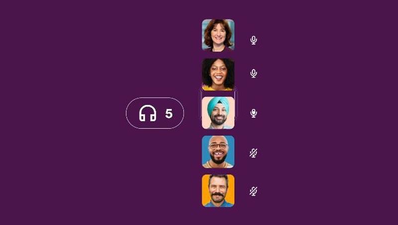 Slackハドルミーティングの利用イメージ