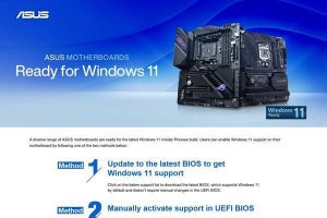 ASUSマザーボード、Windows 11に対応する方法を公開