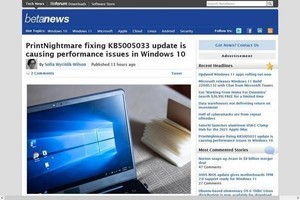 Windows 10の印刷問題解決する更新プログラム、別の問題を引き起こし中