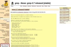 Grep 3.7登場、極端に処理が遅くなるバグ修正