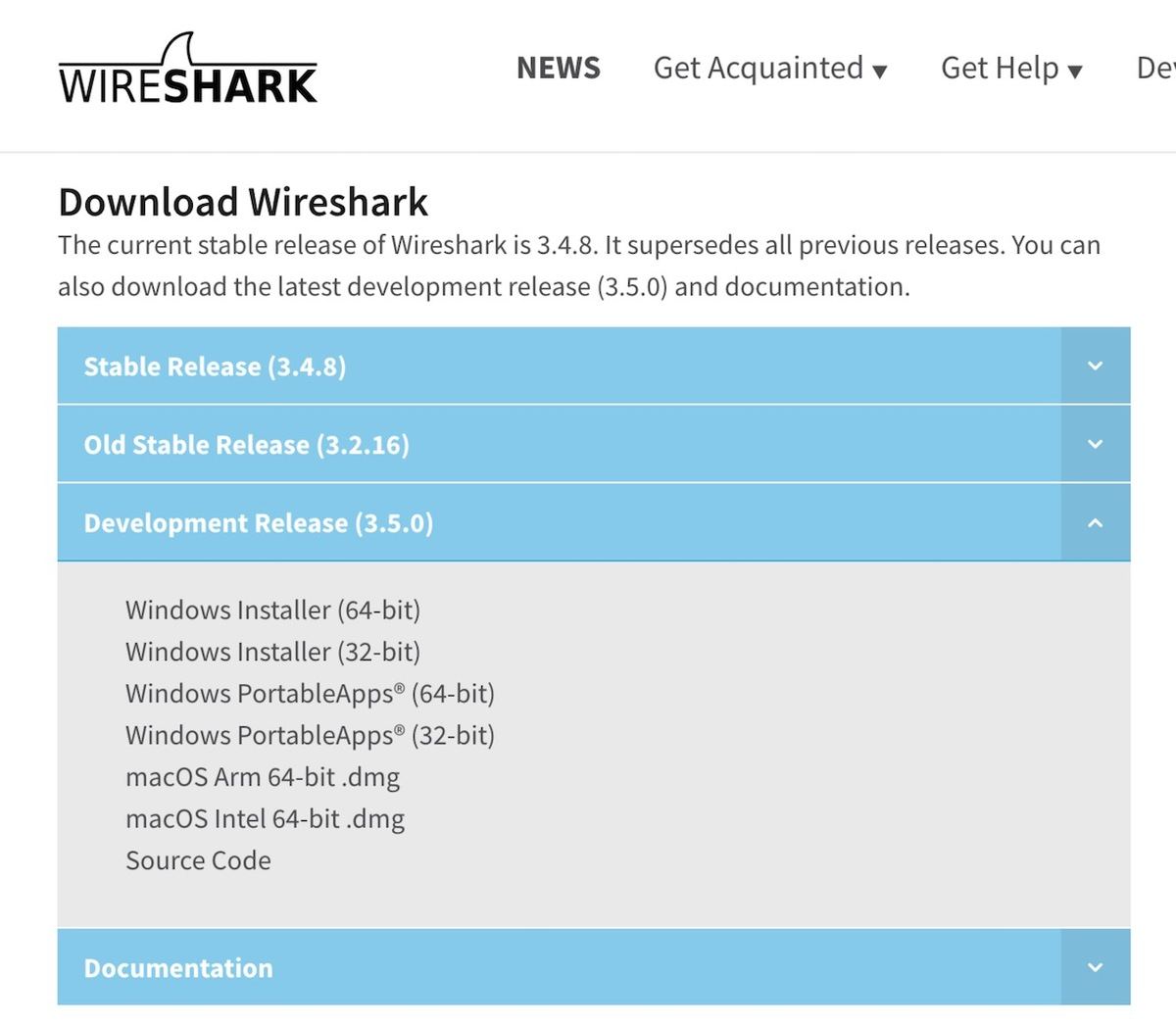 Wireshark · Download