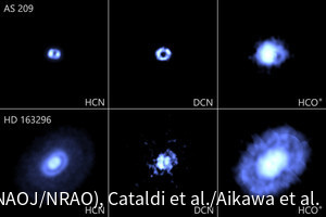 アルマ望遠鏡、5つの原始惑星系円盤で惑星の誕生現場の大規模観測を実施