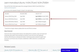 Ubuntu 14.04と16.04に10年間の拡張サポート、Canonical提供開始