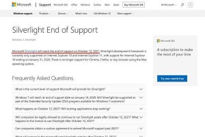 Microsoft Silverlightサポート終了まであと3週間
