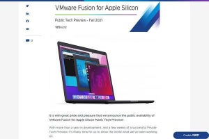 M1 Mac対応VMware Fusion、テックプレビュー版登場