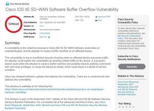 シスコ、複数の製品に対するセキュリティアップデートをリリース