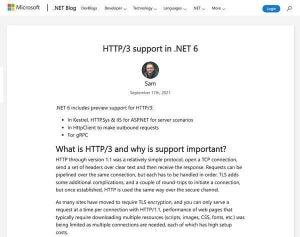 Microsoft、公式ブログで.NET 6におけるHTTP/3のサポートについて解説